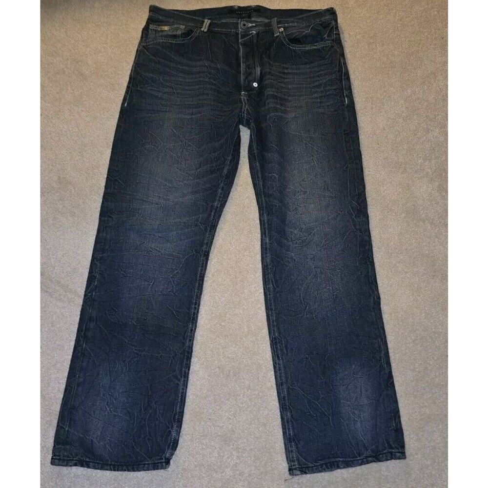 Vintage Y2K Sean John Jeans Mens 38x32 Blue Relaxed Fit Baggy Wide Leg Denim